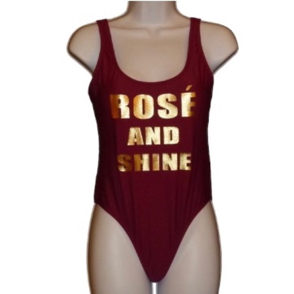 CALIFORNIA SUNSHINE Rose & Shine Swimsuit, M, Nwt - Picture 4 of 11